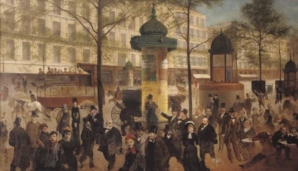 Studie für ein Panorama des Boulevard de Montmartre, 1877